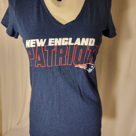 NFL Tops - New England Patriots NFL Graffic V-Neck Shirt